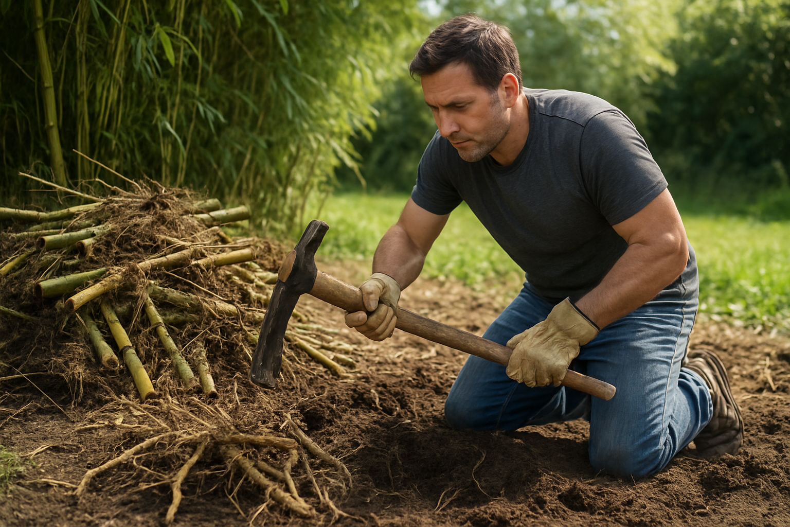 How I Removed 300 Square Feet of Bamboo By Myself (And Lived to Tell the Tale)