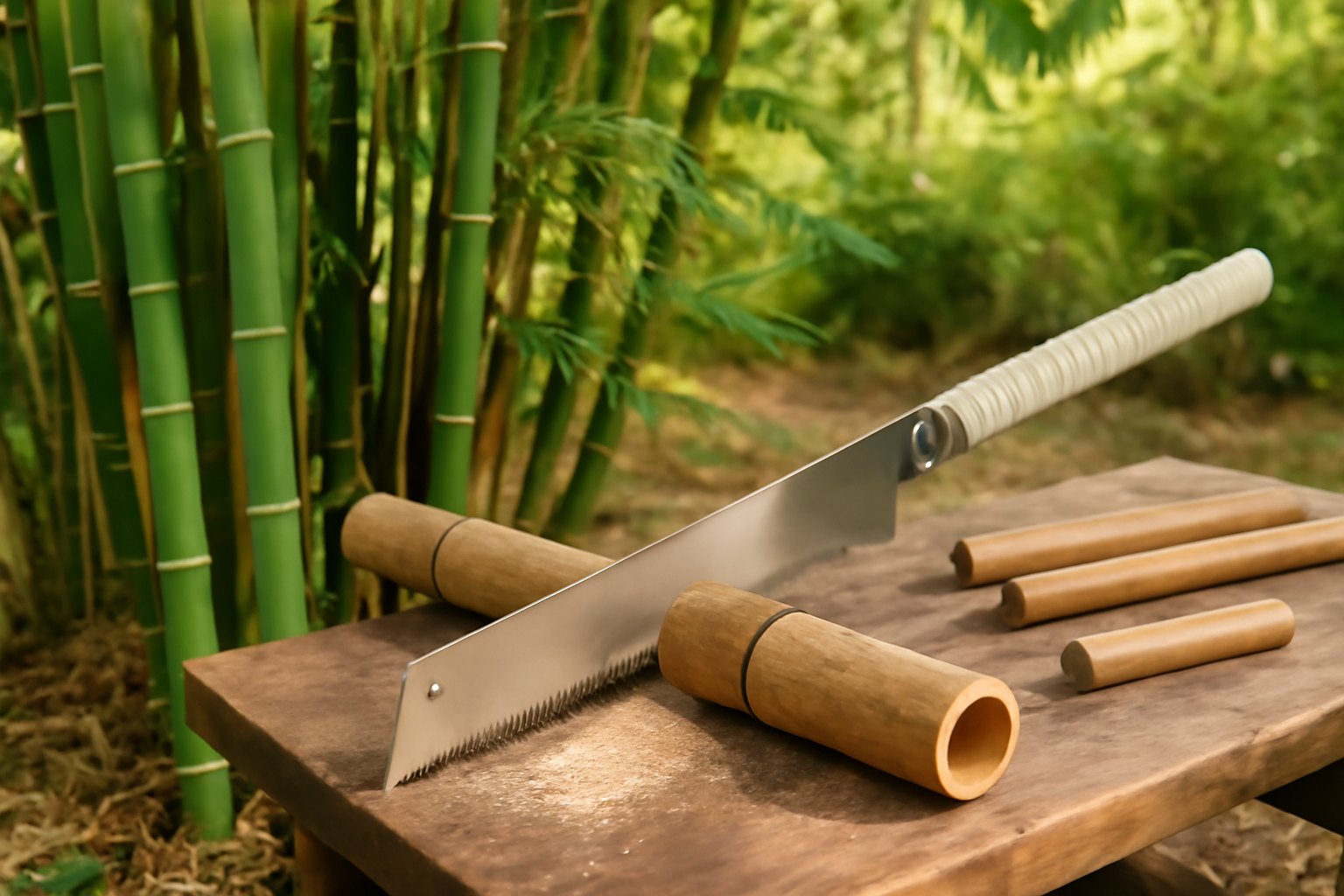 I Built a Bamboo Trellis With a Japanese Pull Saw: My Go-To Cutting Tool