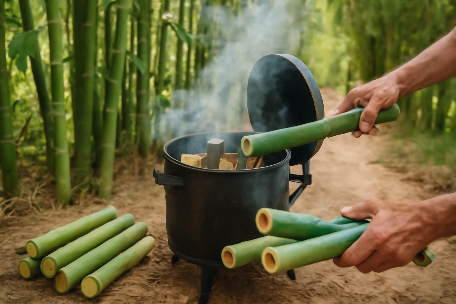 I Made Bamboo Charcoal in a Portable Kiln: This Charcoal Retort Changed Everything