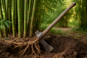 I Used a Mattock to Remove Invasive Bamboo Rhizomes: The Only Tool That Worked