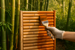 The Outdoor Wood Stain I Used on My Bamboo Fence to Prevent UV Damage