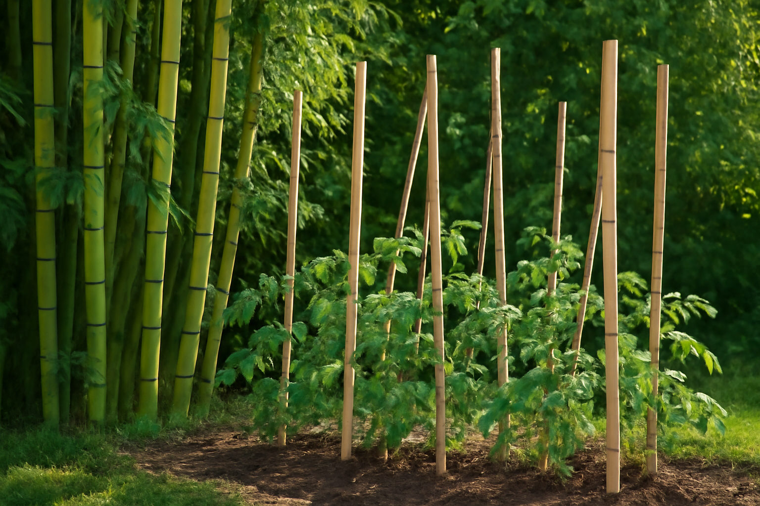 I Used 6-Foot Bamboo Stakes to Support My Tomato Garden: Stronger Than Steel