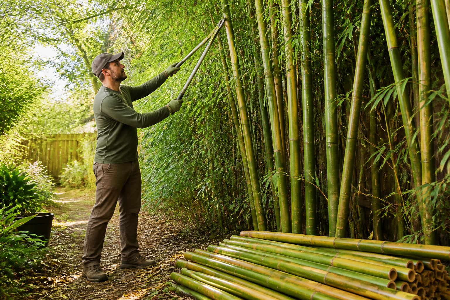 Bamboo Harvesting for Garden Poles: When to Cut, How to Cure, and What to Use